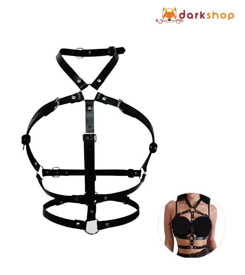 Punk Goth Leather Body Harness Bondage Belt