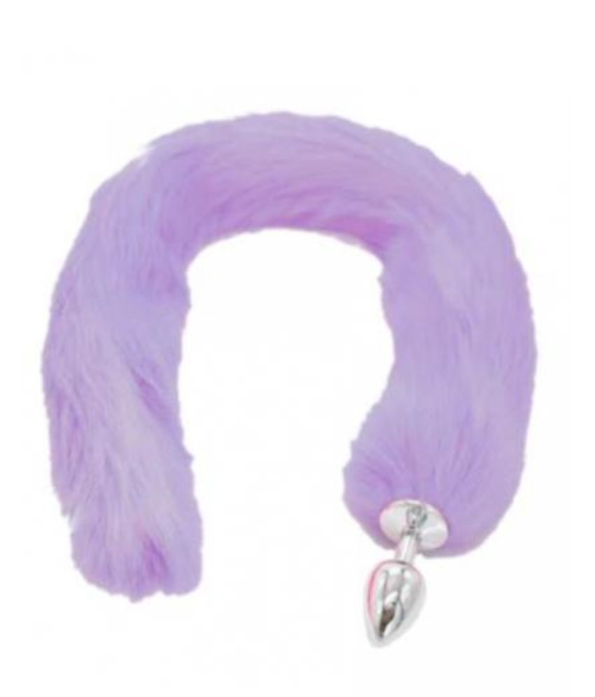 Purple Tail Butt Plug Fox Tail BDSM