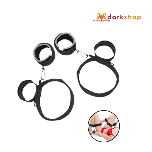 Thigh Bondage Handcuff Wrist & Ankle Cuffs Kit