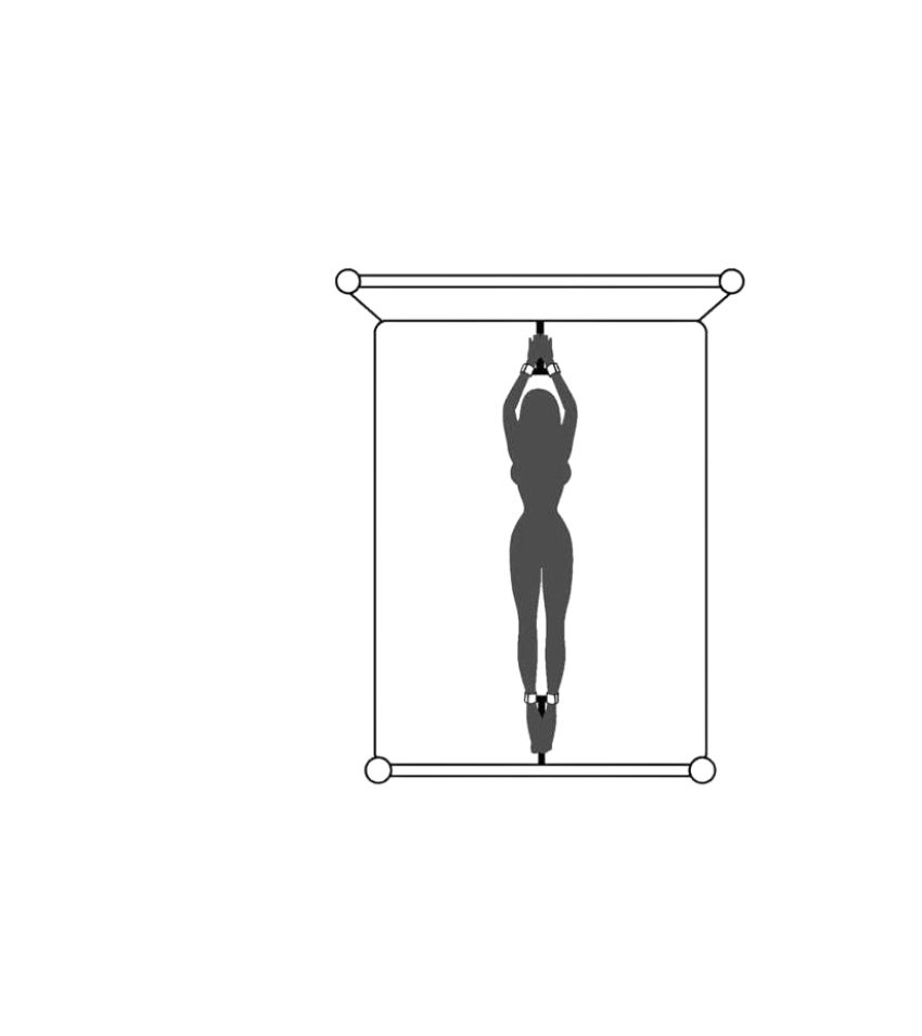 Under Bed Wrist and Ankle Restraint Set