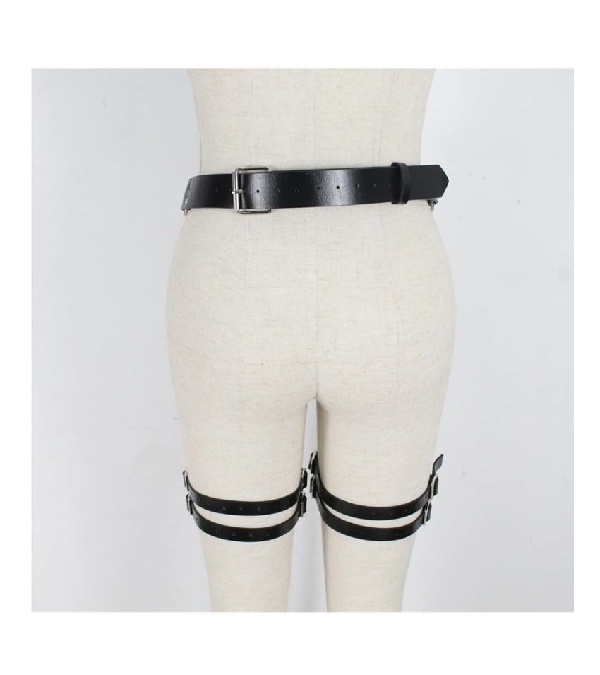 Waist Adjustable Belt Gothic Cincher Caged Garter for Rave Outfit