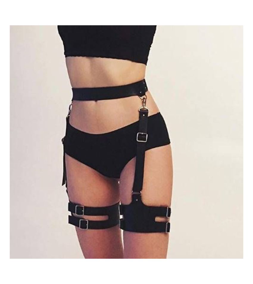 Waist Adjustable Belt Gothic Cincher Caged Garter for Rave Outfit