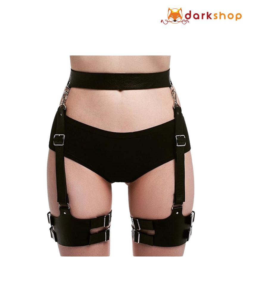 Waist Adjustable Belt Gothic Cincher Caged Garter for Rave Outfit