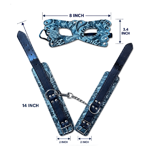 Adjustable Sex Wrist Cuffs and Blindfold Set