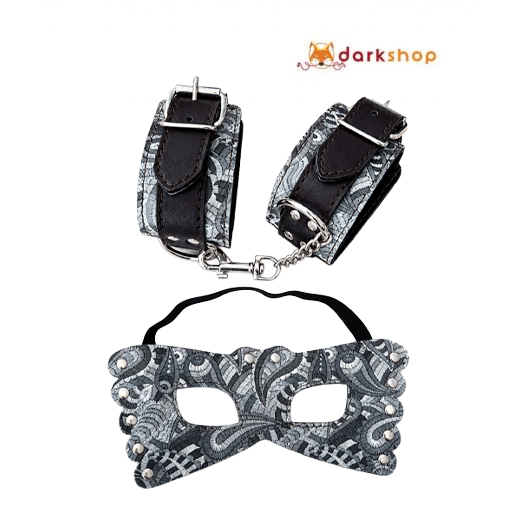 Adjustable Sex Wrist Cuffs and Blindfold Set
