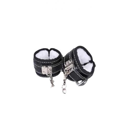 Black and White Soft Luxury Handcuff