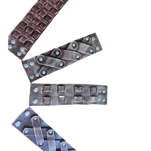 New Leather Adjustable Wristbands Cuff For Men