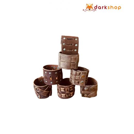 New Leather Adjustable Wristbands Cuff For Men