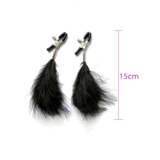 Nipple Clamp With Feather for Women