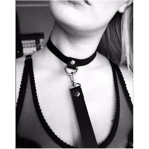 BDSM Collar with Leash Fetish Bondage