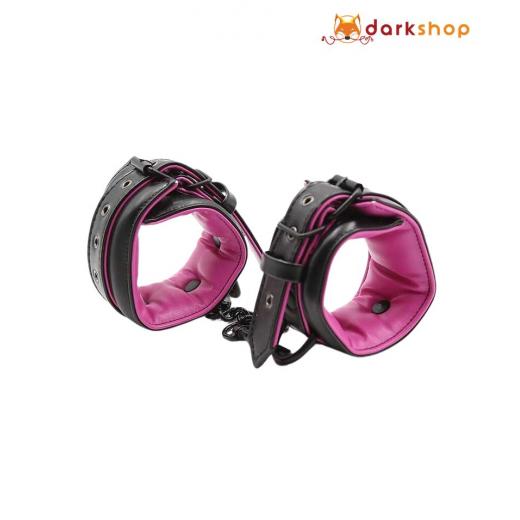 Pink Black Handcuffs Ankle Cuffs