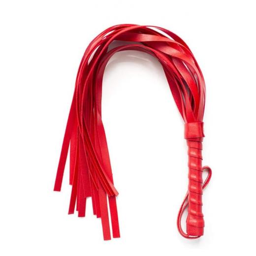 Red Faux leather whip With Tassels For Couples