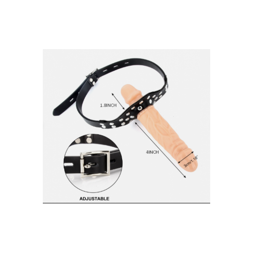 Stuffed Penis Mouth Gag
