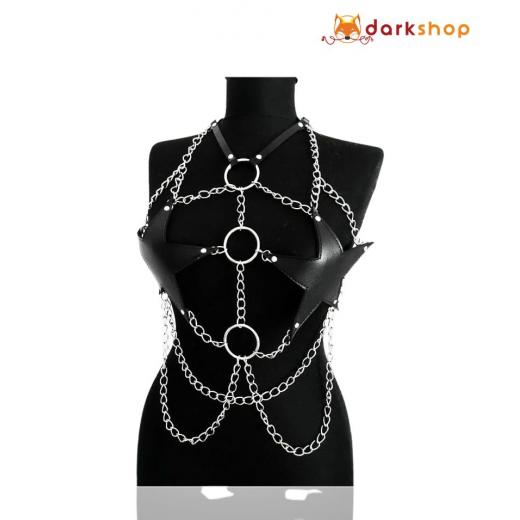 Metal Chain Crop Top Body Harness  For Women