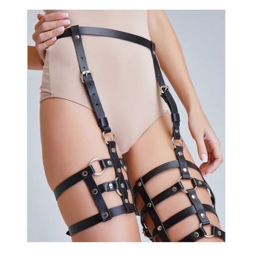 Leather Harness From Waist To Leg