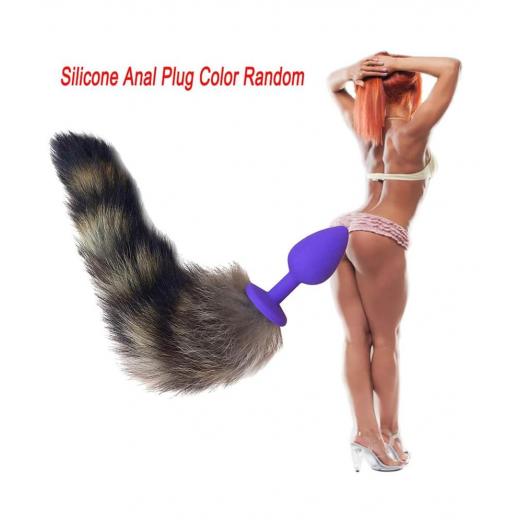 Soft Silicone Fox Tail Anal Plug