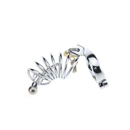 Stainless Steel Lockable Penis Cage For Men