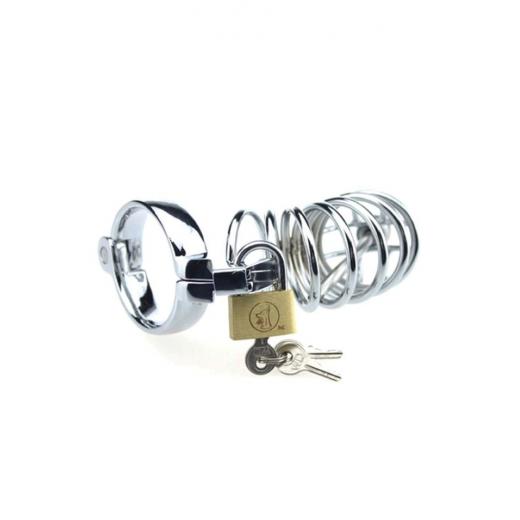 Stainless Steel Lockable Penis Cage For Men