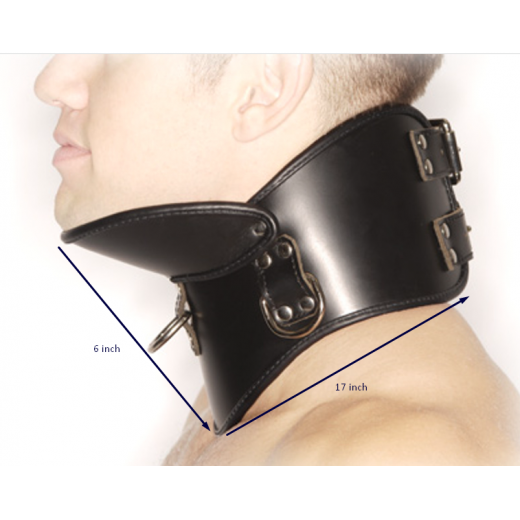 Strict Leather BDSM Neck Posture Collar Small/Medium