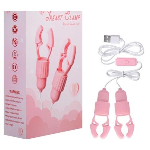 USB Nipple Clamp Vibrator for Women