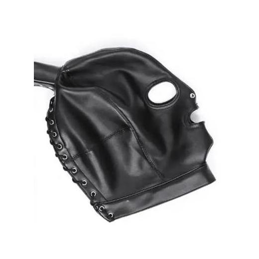 Sex Fetish Slave Hood Leather Mask