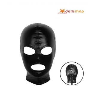 3 Open Sex Fetish Slave Hood Leather Mask