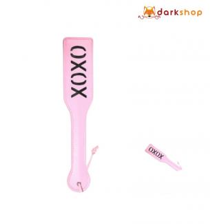 Adult Game PU Leather Hand Shank Whip (Pink /Black)