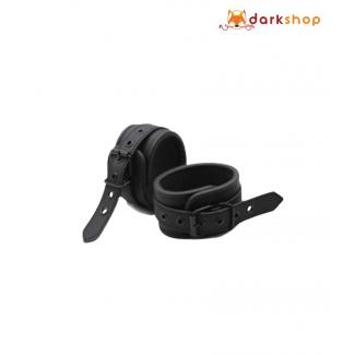 Black Leather BDSM Bondage Handcuffs