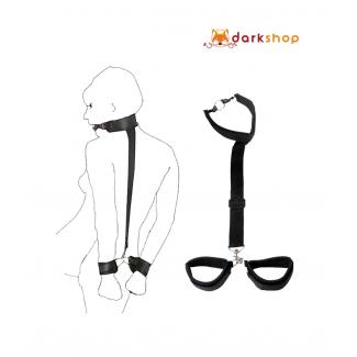 Collar Ring Mouth Gag & Handcuffs Restraints
