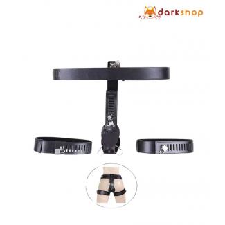 Female Lockable Leather Chastity Belt Device Panties