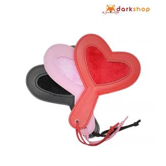 Heart Shaped Leather Hand Bat Spanking Floggers