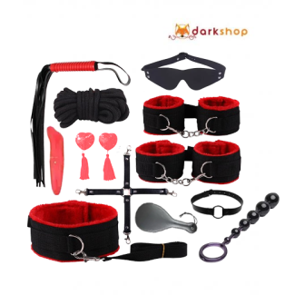 Luxury 12 PCS Leather BDSM Bondage Kit