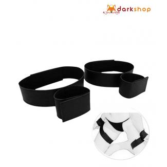 Nylon Bondage Handcuff Wrist & Ankle Cuffs Kit