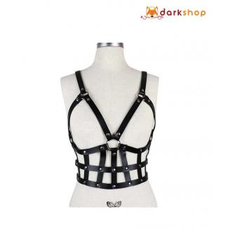 PU leather harness Bondage corset for women