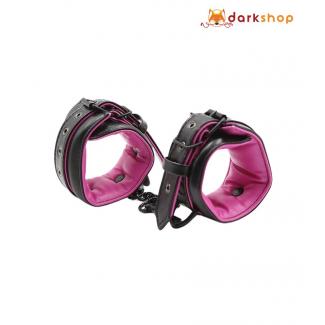 Pink Black Handcuffs Ankle Cuffs