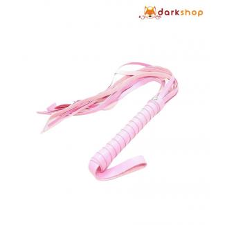 Pink Faux Leather Whip Flog Flogger