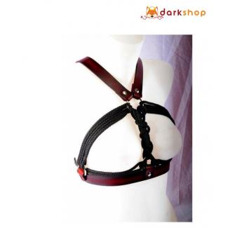 Rope and Leather Breast Binder Restraint