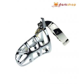 Steel Penis Chastity Cage Lock