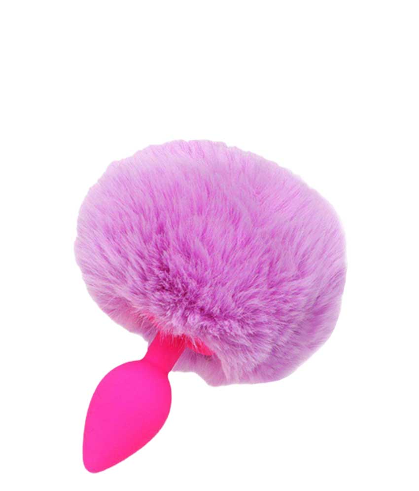 Anal Plug With colored Rabbit Tail