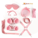 8 Pcs Luxury Pink BDSM Kit