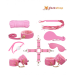 9 Pcs Luxury Pink BDSM Kit