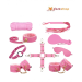 9 Pcs Luxury Pink BDSM Kit