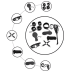 9 Pcs Luxury Black BDSM Kit