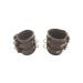 Black Double Buckle Handcuffs