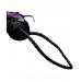 Black Faux Leather Flogger with Purple