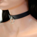 PU Leather BDSM Collar with Leash Fetish Bondage