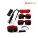 Red & Black 7 Pcs set BDSM Bondage Kit