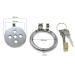 Stainless Steel Flat Chastity Cage Device