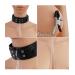 Leather Slave Collar & Nipple Clamps