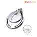 Stainless Steel Flat Chastity Cage Curve Ring Screw Locker